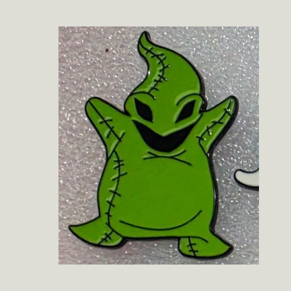 Oogie Boogie Enamel Pin Nightmare Before Christmas Green Halloween Lapel Pin